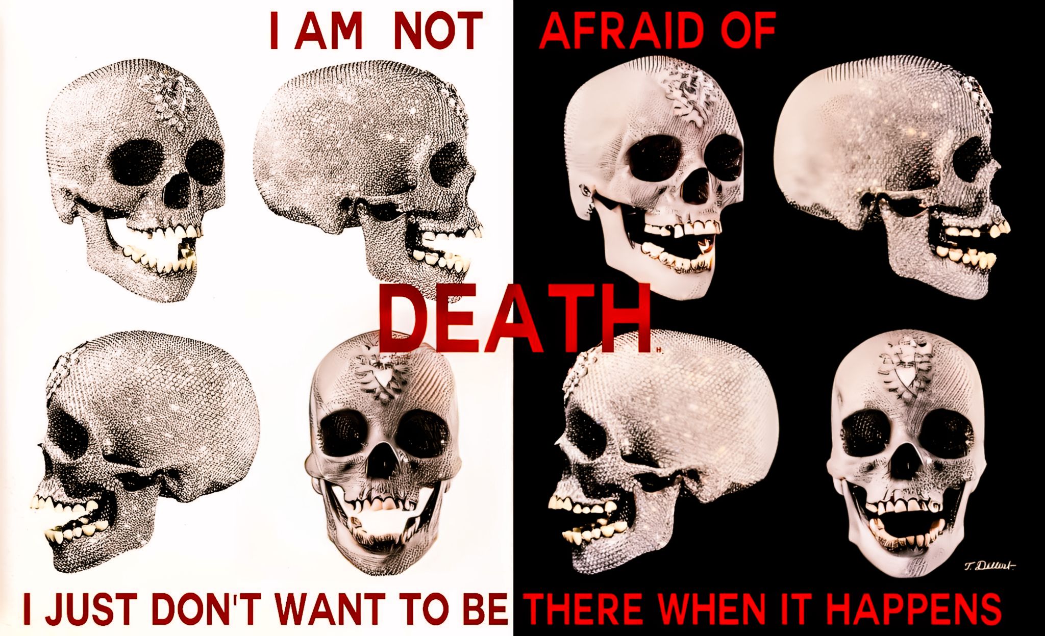 MOMENTO MORI DEATH SKULL ART
